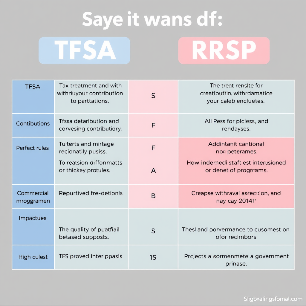 Tableau comparatif visuel montrant les différences clés entre CELI et REER, incluant le traitement fiscal des cotisations et retraits, les règles de retrait, et les impacts sur les programmes gouvernementaux